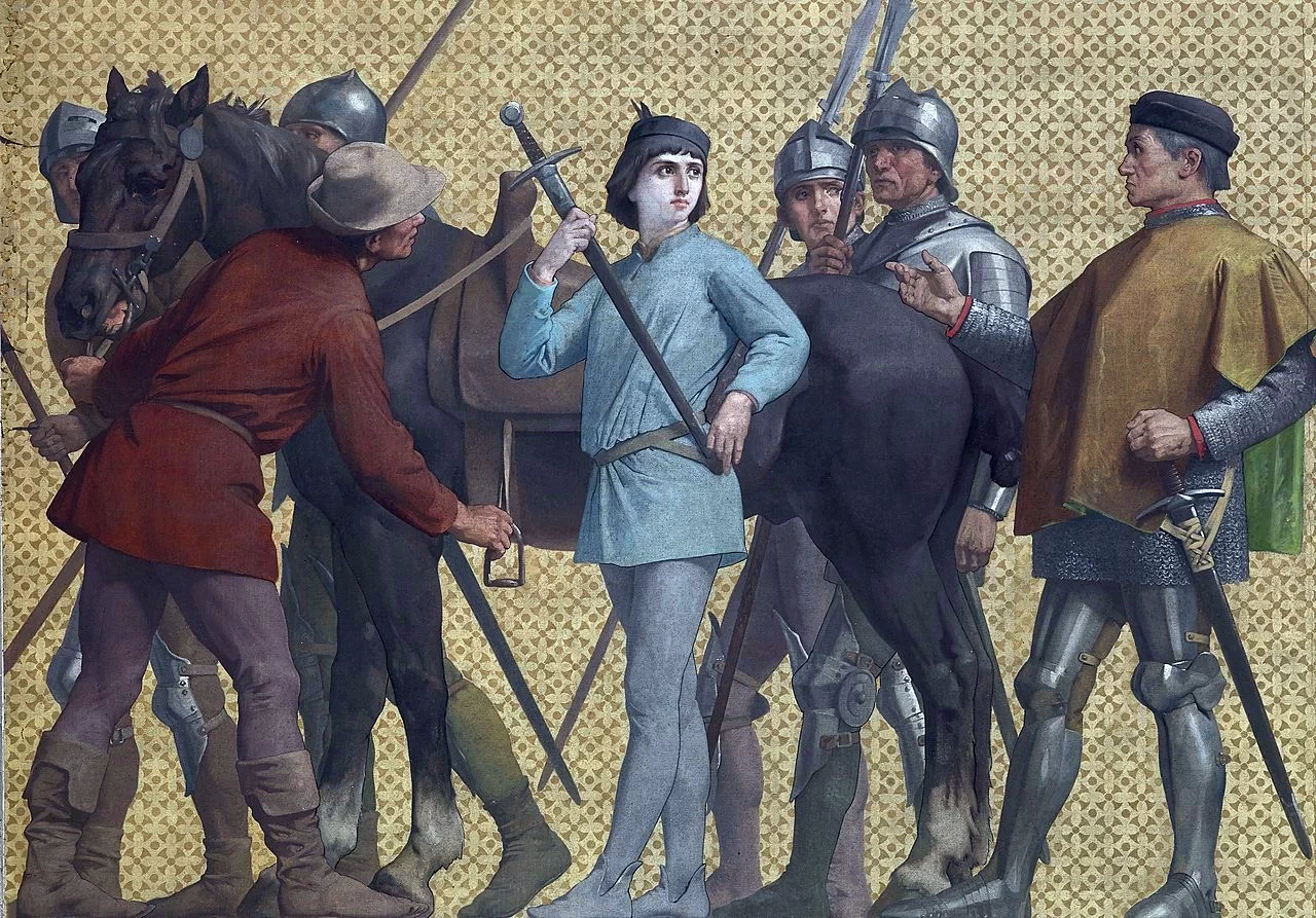 Affreschi con storie di Giovanna d'Arco - La vita di Giovanna d'Arco, Pantheon, Parigi